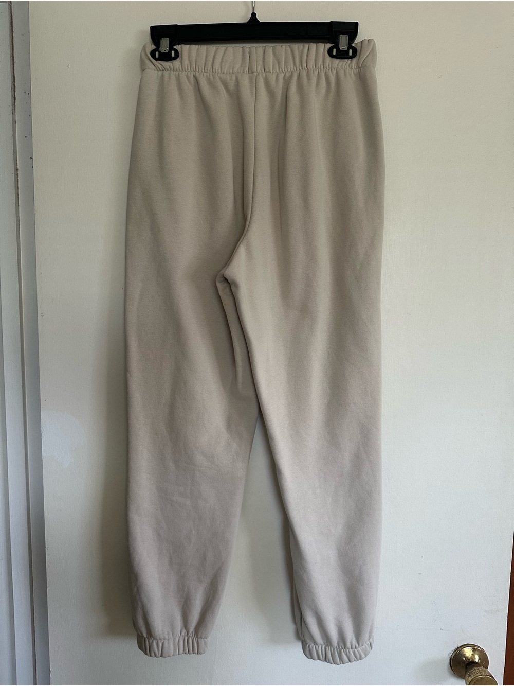 GAP Women's Cream Elastic Waist Joggers - Picture 2 of 3